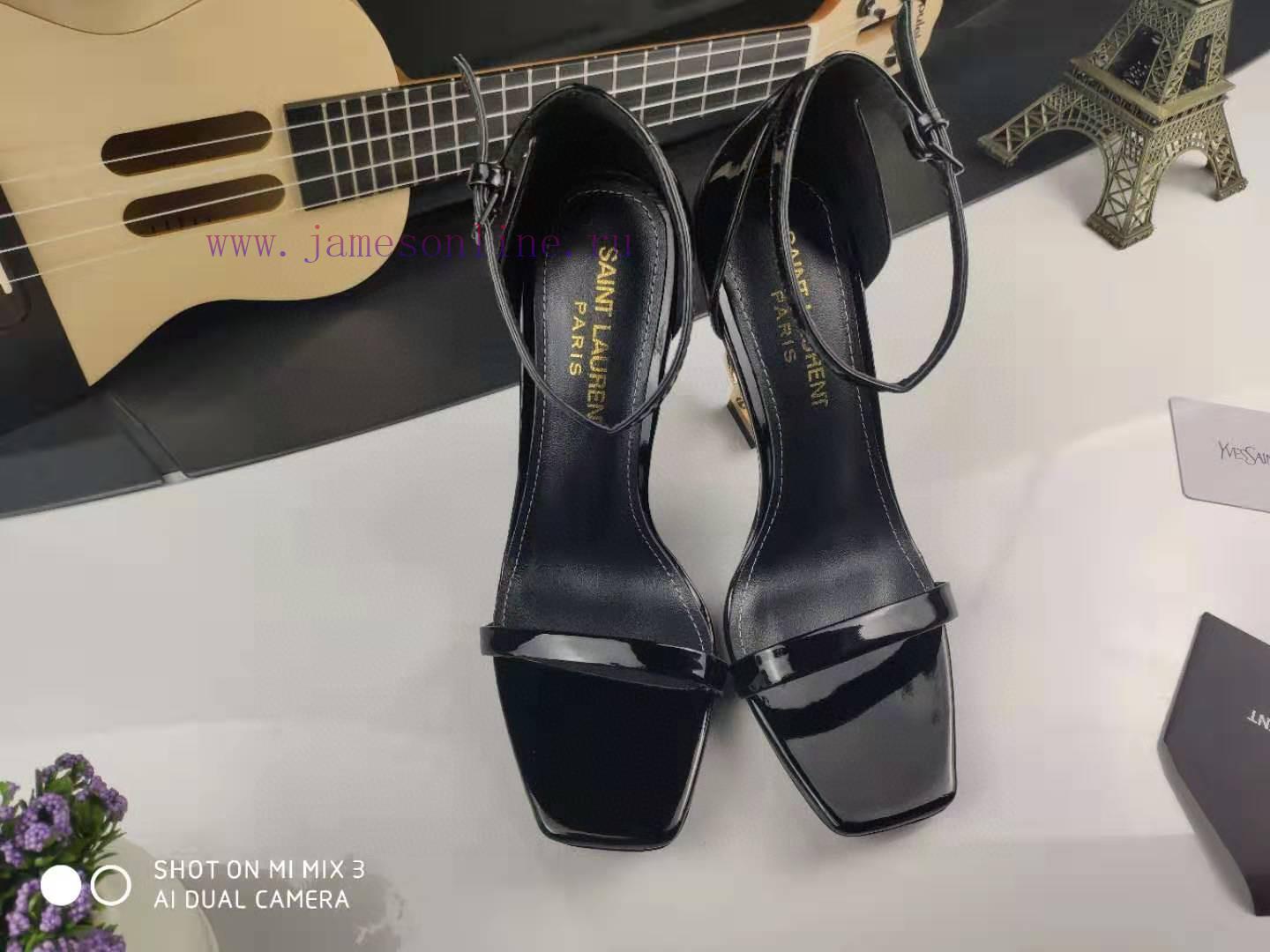 Classic Style Of RiceSAINT LAURENT YSL Letter Metal Buckle Baked Paint YSL Letter And High-heel ax1ma9la - Image 7