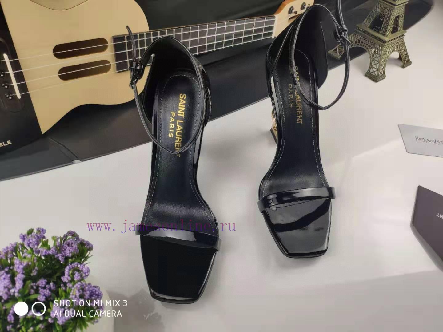 Classic Style Of RiceSAINT LAURENT YSL Letter Metal Buckle Baked Paint YSL Letter And High-heel ax1ma9la - Image 9