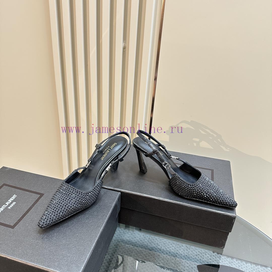 YSL Saint Laurent - SS2024 New Autumn Collection Diamond High Heel Sandals2024 Series High-heel pijnjeqm - Image 4