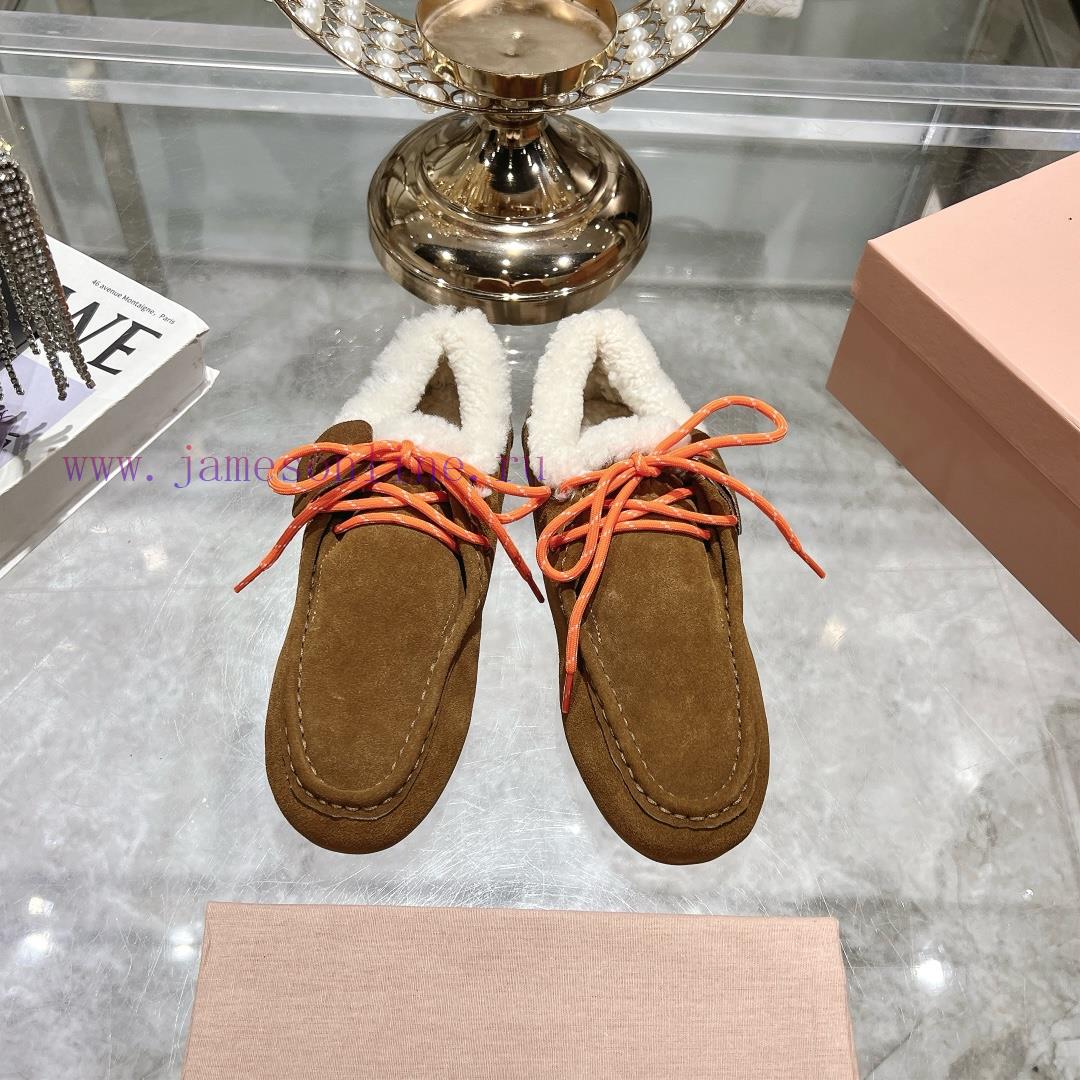 Mauritius 20Miu Miu 24ss 24ss Spring/Summer New British Style Lace Up White Shoes Casual ShoesT yg1kvb2p