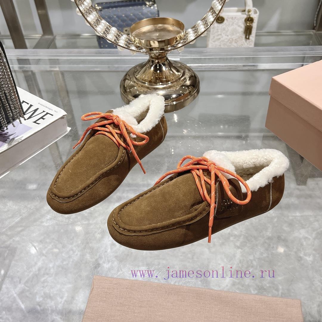 Mauritius 20Miu Miu 24ss 24ss Spring/Summer New British Style Lace Up White Shoes Casual ShoesT yg1kvb2p - Image 3