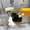 Fendi F And Mink Fur Single ShoesTop Tier Original Product Of The Same Style On The Runway Mink zv64ndtf