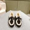 | ²⁰²4 𝐬𝐬  🤍🤎MIUMIU New American Retro Style Wool Integrated Bean Shoes~a Must-have~casual And i7gcjt85