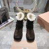 Mouri Miumiu 2024 Autumn/Winter New Product Limited Edition Lock Mouth Short Boots Explosive Bo 1loenn99
