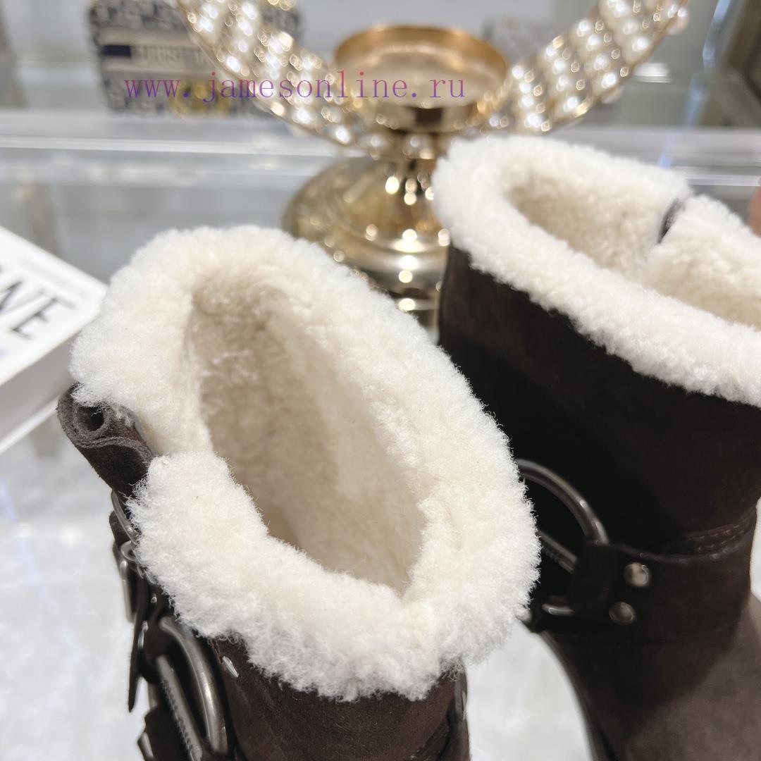 Mouri Miumiu 2024 Autumn/Winter New Product Limited Edition Lock Mouth Short Boots Explosive Bo 1loenn99 - Image 10