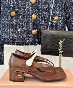 MIU MIU 25S Early Spring New ProductStray Heeled Sandals With Tight Heels For Fashion ShowsEasy dtpnixdl