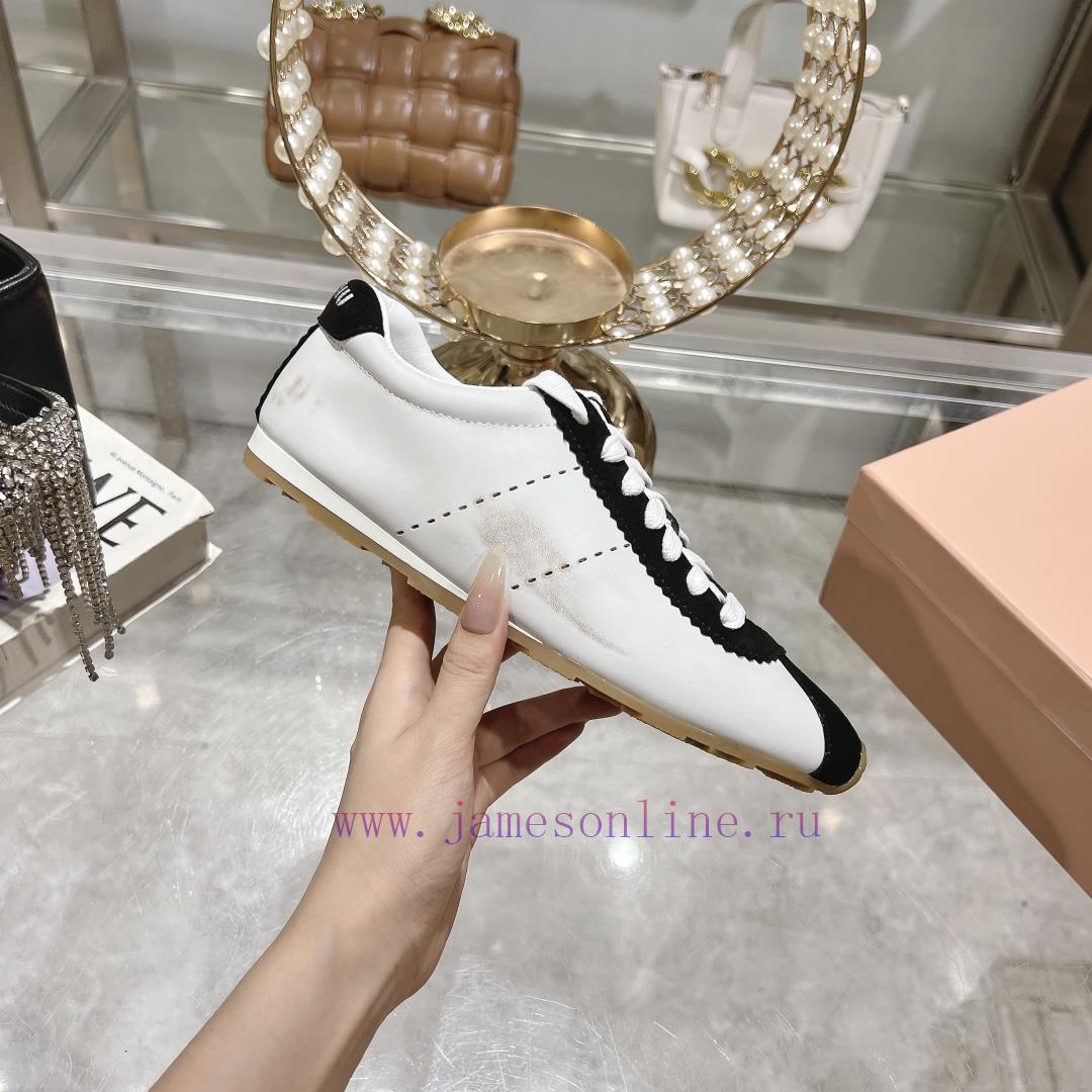 MiuMiu 25 New Casual Shoes Are Comfortable Breathable Simple Retro And Fashionable On The FeetI o9k9ht87 - Image 5