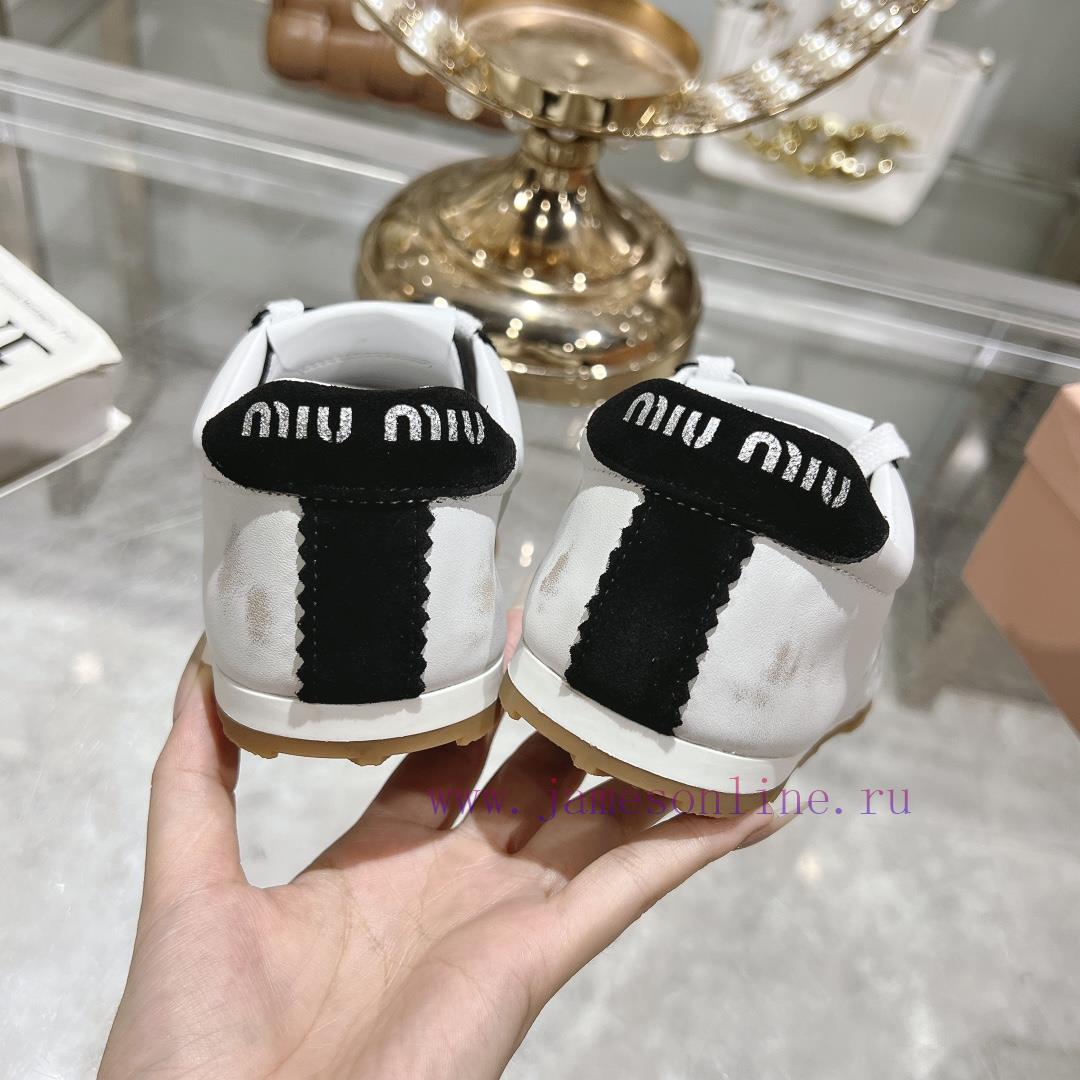 MiuMiu 25 New Casual Shoes Are Comfortable Breathable Simple Retro And Fashionable On The FeetI o9k9ht87 - Image 8