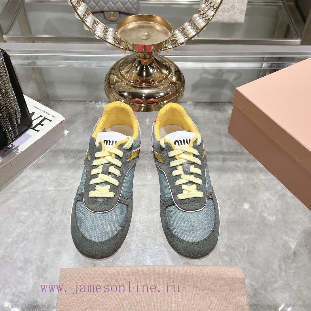 Purchasing Grade Miumiu Breathable Mesh Casual Shoes For Spring And Summer 2025 New British Sty nsm3v5s6 - Image 3