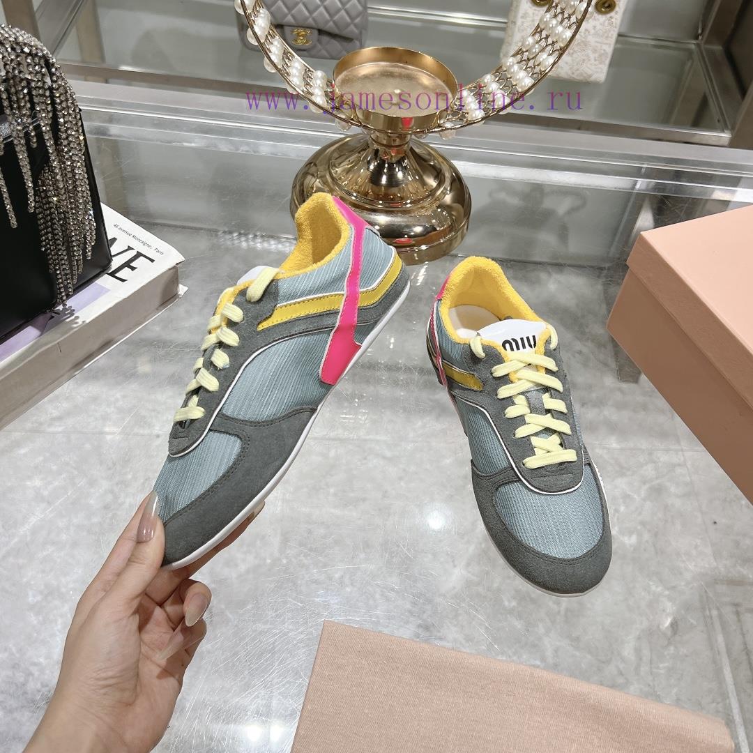 Purchasing Grade Miumiu Breathable Mesh Casual Shoes For Spring And Summer 2025 New British Sty nsm3v5s6 - Image 4