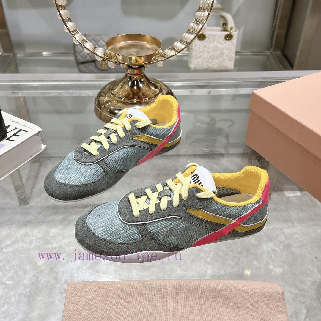 Purchasing Grade Miumiu Breathable Mesh Casual Shoes For Spring And Summer 2025 New British Sty nsm3v5s6 - Image 6
