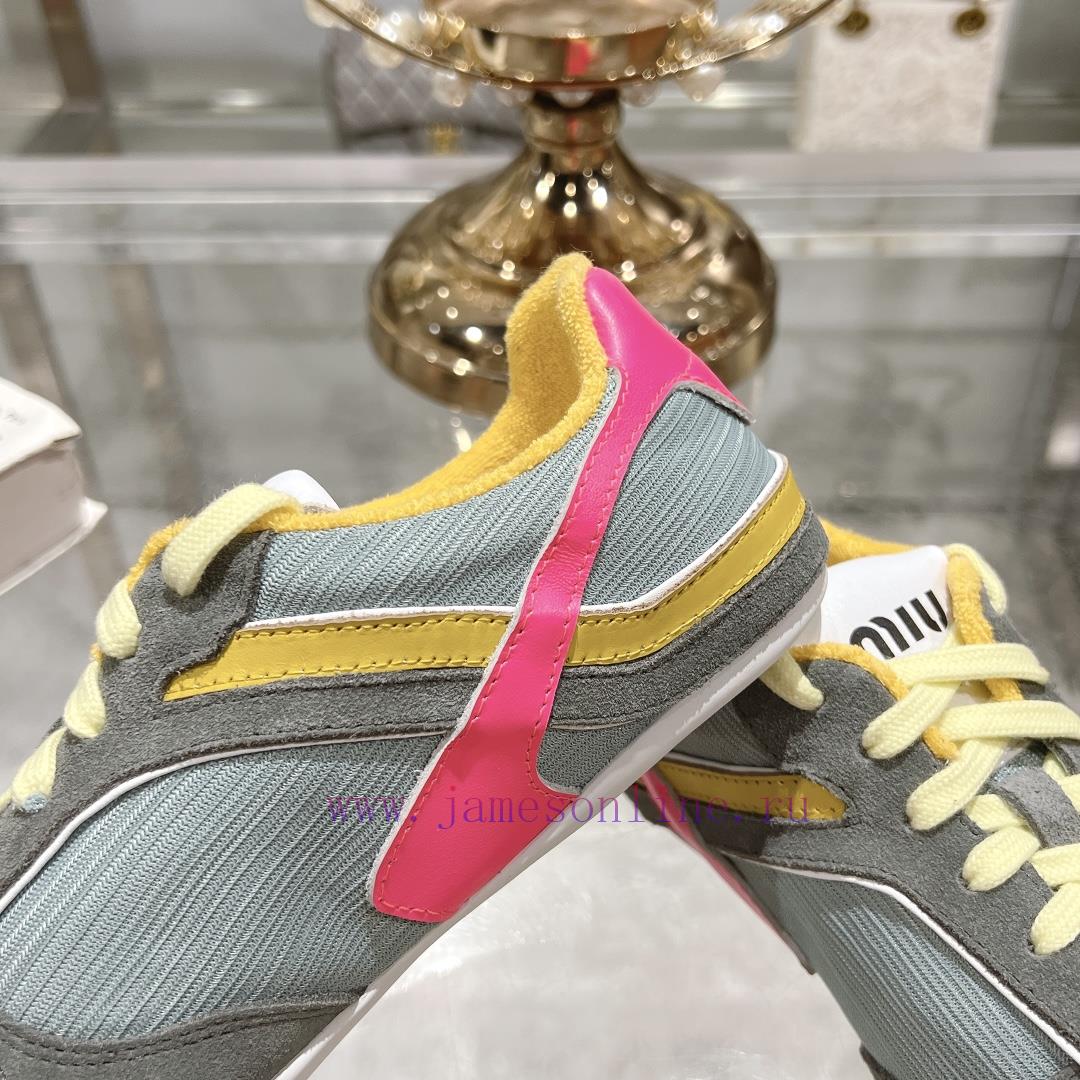 Purchasing Grade Miumiu Breathable Mesh Casual Shoes For Spring And Summer 2025 New British Sty nsm3v5s6 - Image 7