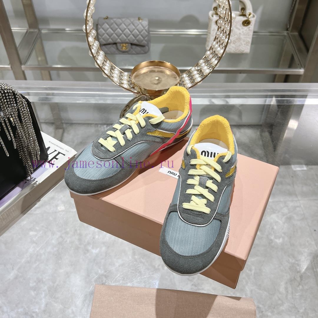 Purchasing Grade Miumiu Breathable Mesh Casual Shoes For Spring And Summer 2025 New British Sty nsm3v5s6 - Image 8