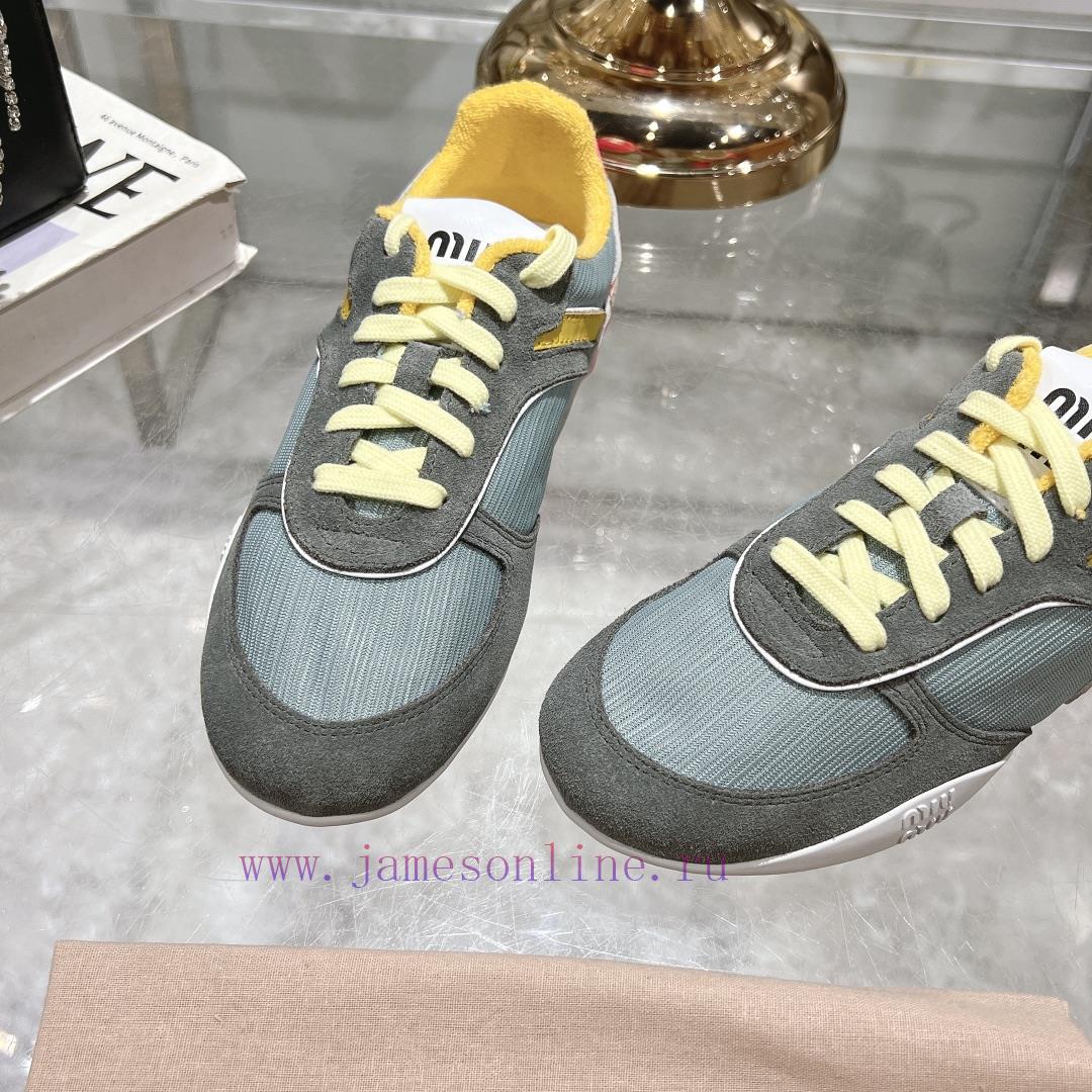 Purchasing Grade Miumiu Breathable Mesh Casual Shoes For Spring And Summer 2025 New British Sty nsm3v5s6 - Image 9