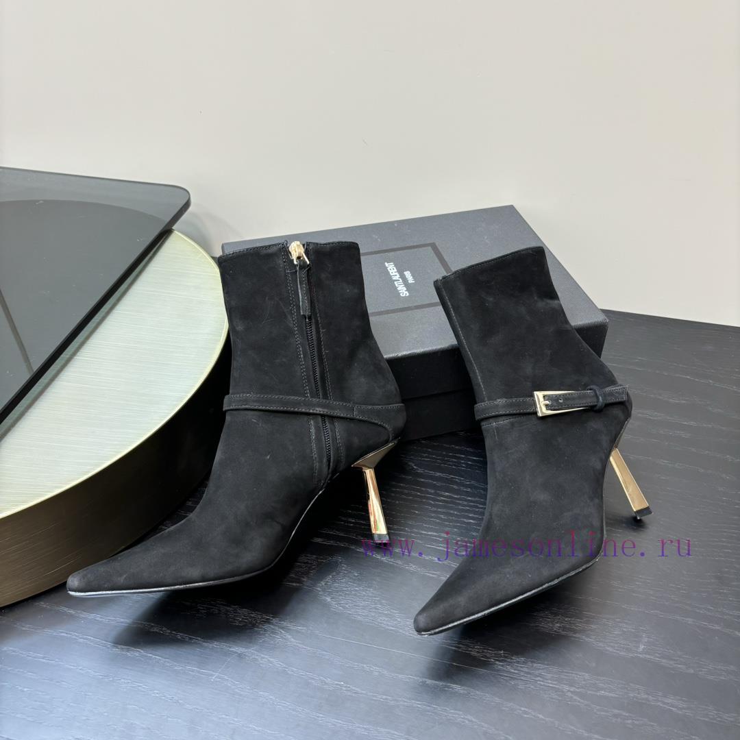Saint Lauren YSL Saint LaurentSide Zipper Short Boot VersionThe Latest Autumn And Winter 2024 V u92zskr3 - Image 3