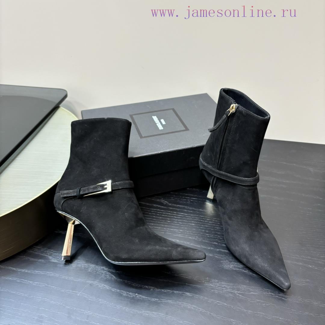 Saint Lauren YSL Saint LaurentSide Zipper Short Boot VersionThe Latest Autumn And Winter 2024 V u92zskr3 - Image 4