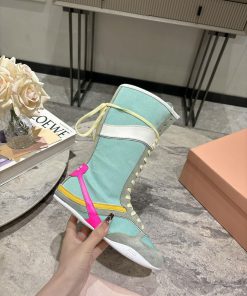 Purchasing GradeMiu Miu 25ss Spring/Summer New Fashion Show Miu Miu De Xun Casual BootsThe Deta s97hwb1l