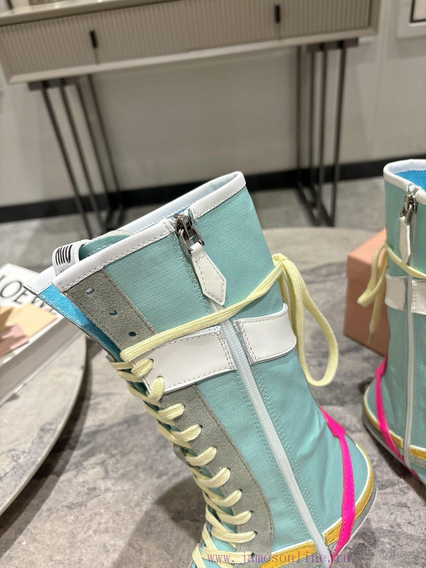 Purchasing GradeMiu Miu 25ss Spring/Summer New Fashion Show Miu Miu De Xun Casual BootsThe Deta s97hwb1l - Image 10