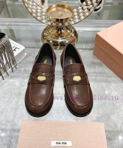 The Newly Released Flat Bottomed Coin Loafers By Miumiu In Spring Are Worth Recommending With A lmni55fl