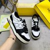 FENDI MatcHermes Sneakers With Black Cowhide Material Adorned With White And Black Cowhide Deta zrw10f3u