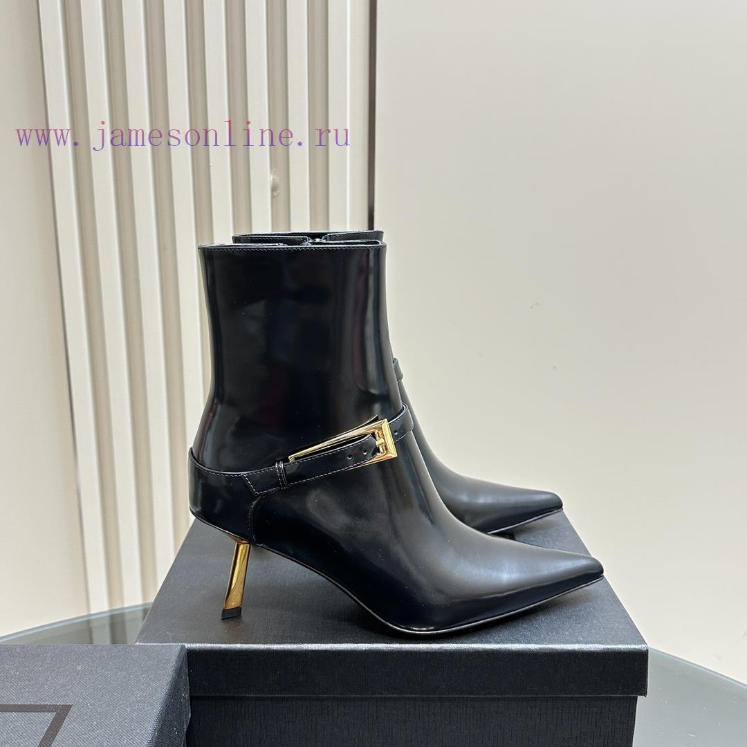 Saint Lauren YSL Saint LaurentSide Zipper Short Boot VersionThe Latest Autumn And Winter 2024 V y72rhq5t - Image 5