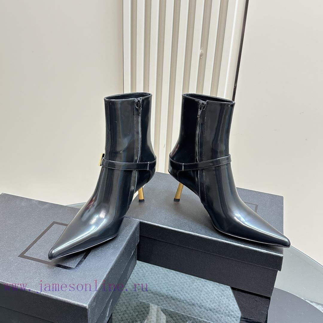 Saint Lauren YSL Saint LaurentSide Zipper Short Boot VersionThe Latest Autumn And Winter 2024 V y72rhq5t - Image 7