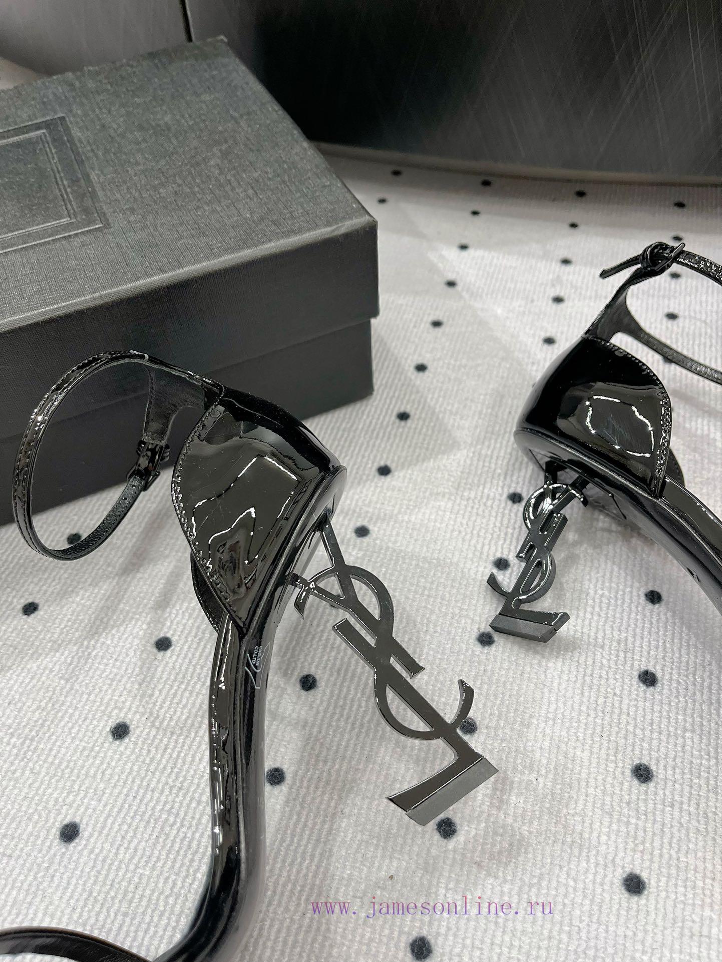 𝑺𝒂𝒊𝒏𝒕𝑳𝒂𝒖𝒓𝒆𝒏𝒕 Black Gold High Heels Which Girl Doesn't Love Them They Really Decorate Her Leg Sh k6565jho - Image 5