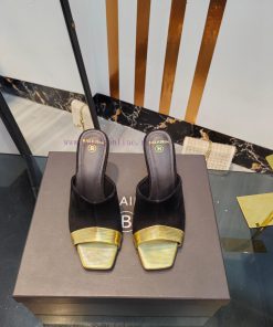 Bal * Bin 2025 New Square Toe High-heeled Slippers Imported From Yangjing With Unbeatable And B dfmu7s1g