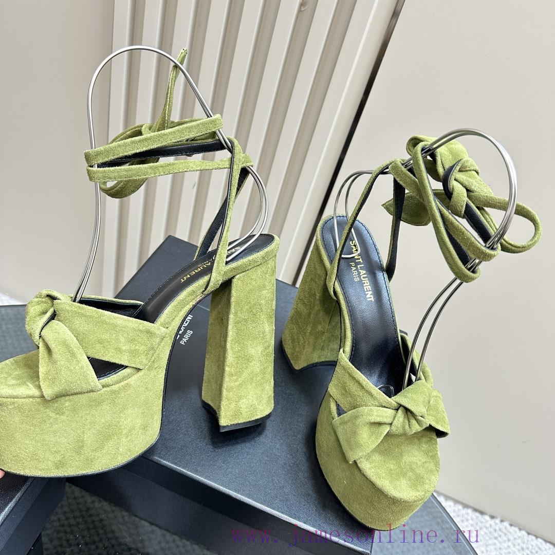 Saint Laurent YSL's Flagship Waterproof Platform Hate High Strap Sandals Are High-end Customize 6ndwjcgo - Image 4