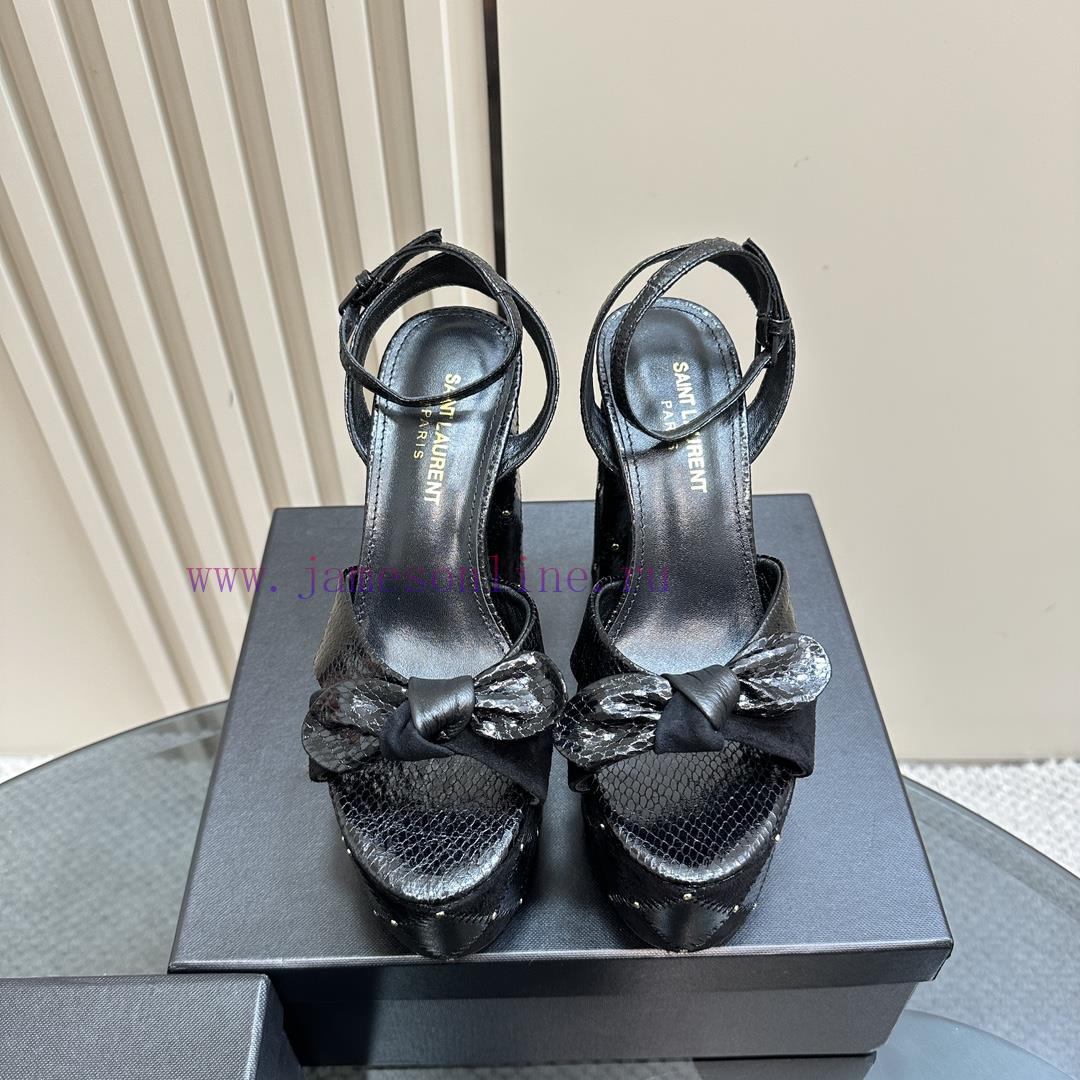 Saint Laurent YSL's Flagship Waterproof Platform Hate High Strap Sandals Are High-end Customize 0tk6239l - Image 3