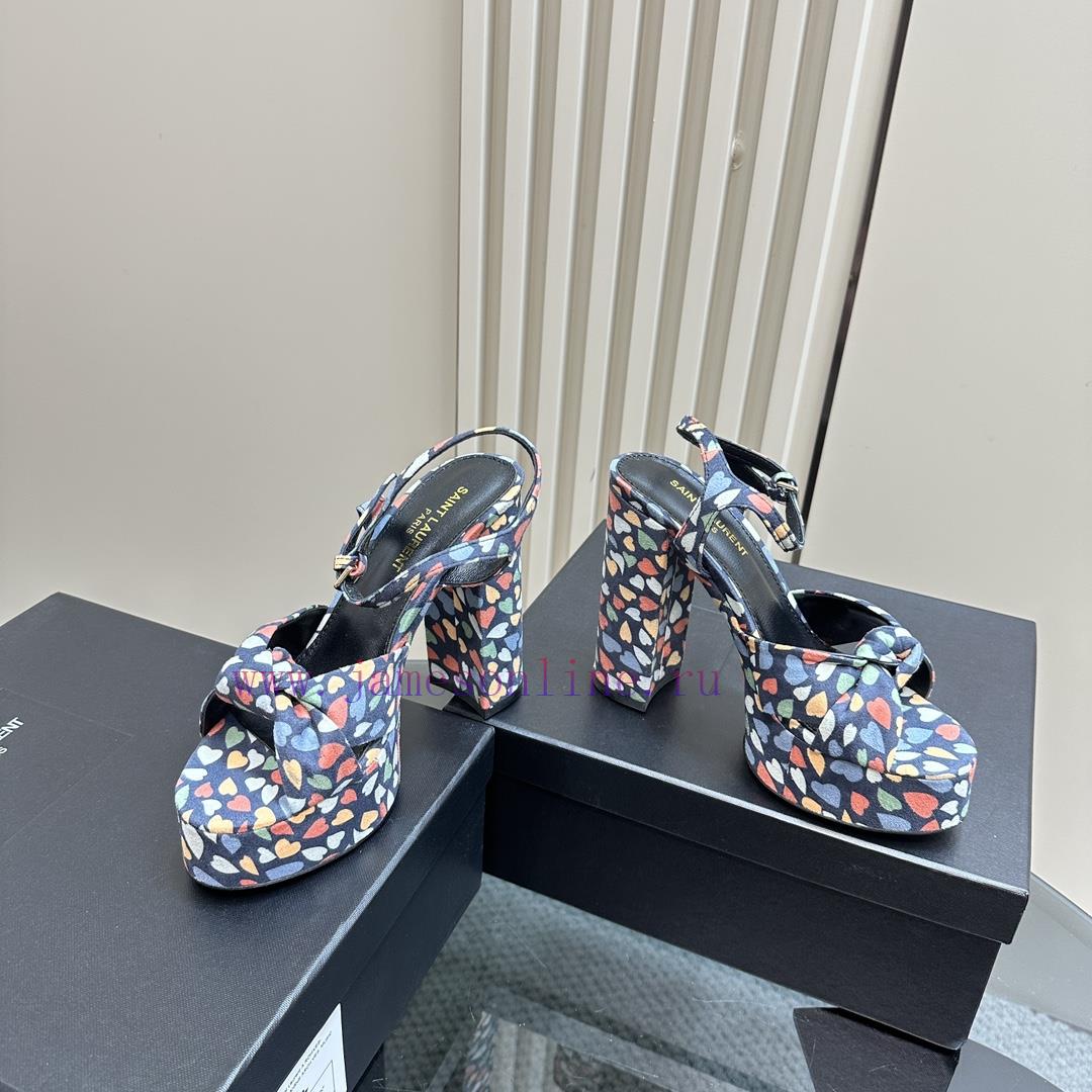 Saint Laurent YSL's Flagship Waterproof Platform Hate Too High Bow Sandals Are High-end Customi jun4nqur - Image 6