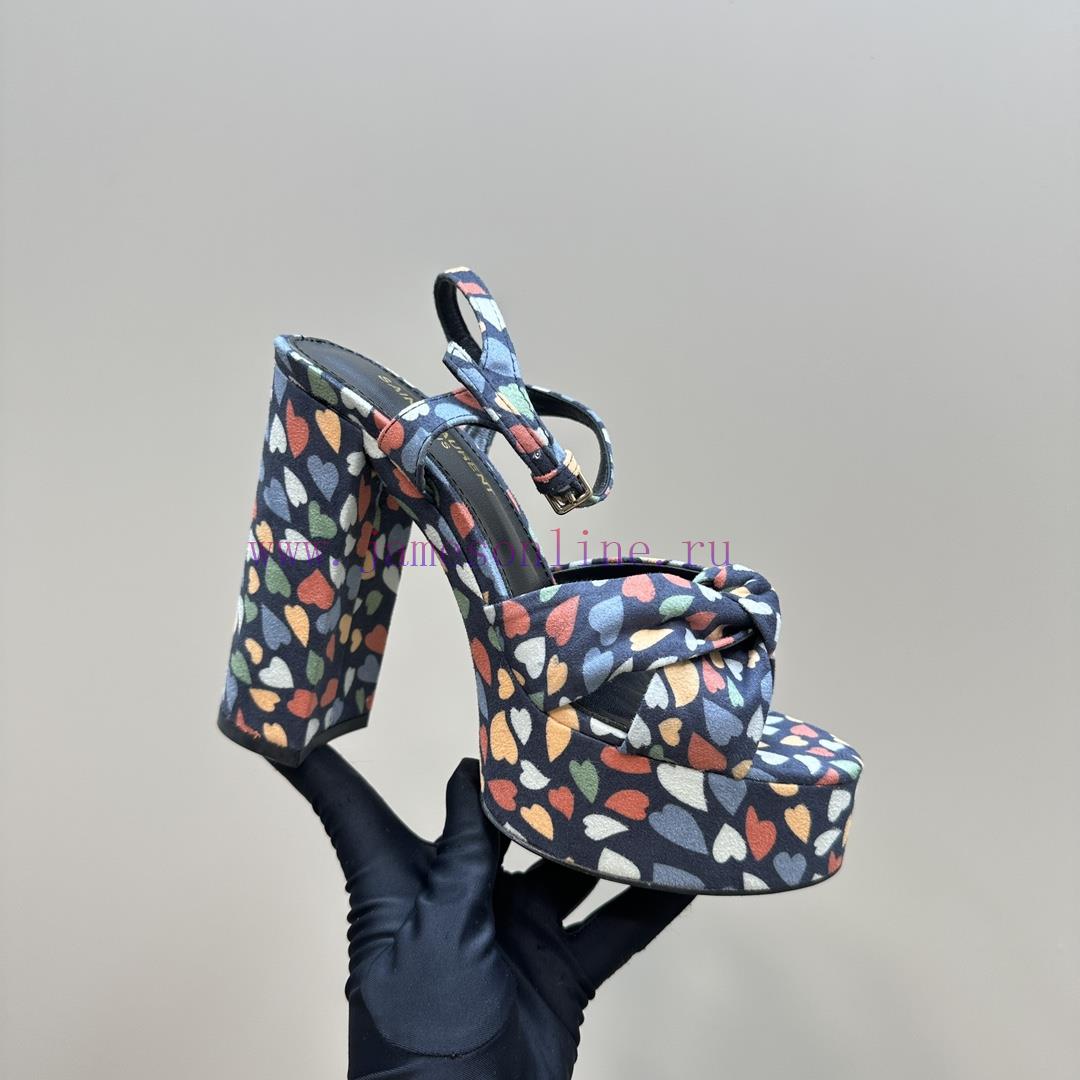 Saint Laurent YSL's Flagship Waterproof Platform Hate Too High Bow Sandals Are High-end Customi jun4nqur - Image 8