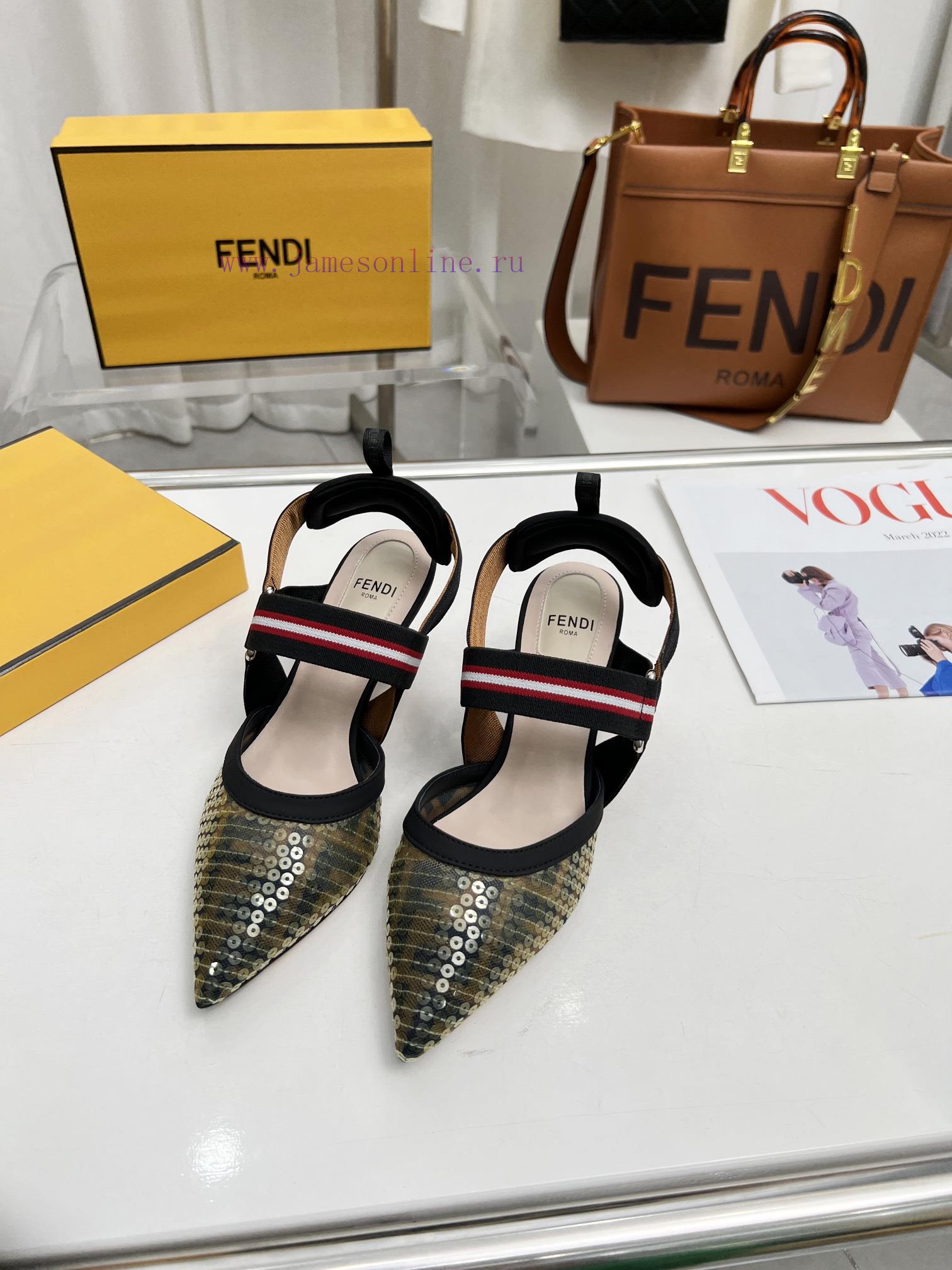 Fendi's New Model Is HereThe Colibr ì Open Heel Shoes Feature A Pointed Design And An Elastic S rq4gq8yo - Image 2