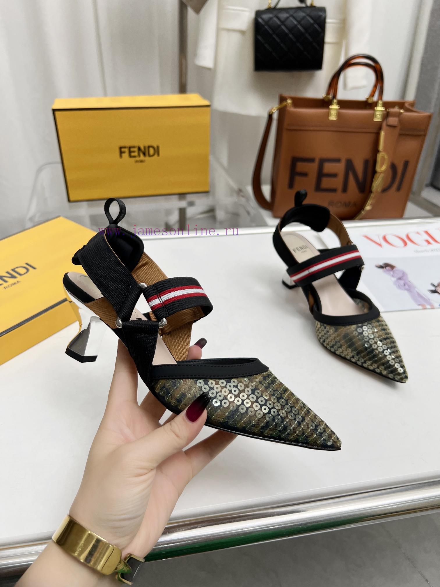 Fendi's New Model Is HereThe Colibr ì Open Heel Shoes Feature A Pointed Design And An Elastic S rq4gq8yo - Image 5