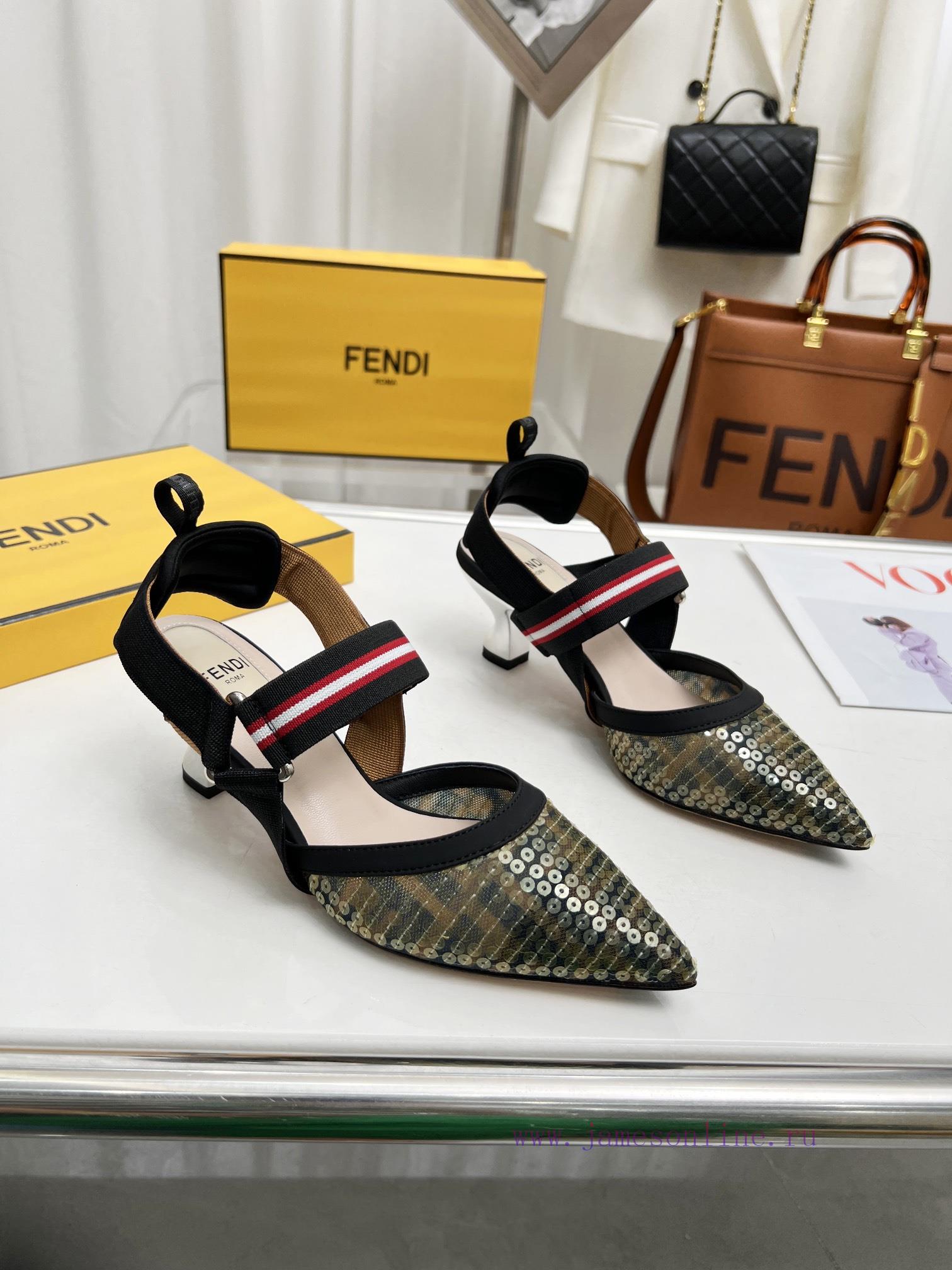 Fendi's New Model Is HereThe Colibr ì Open Heel Shoes Feature A Pointed Design And An Elastic S rq4gq8yo - Image 7