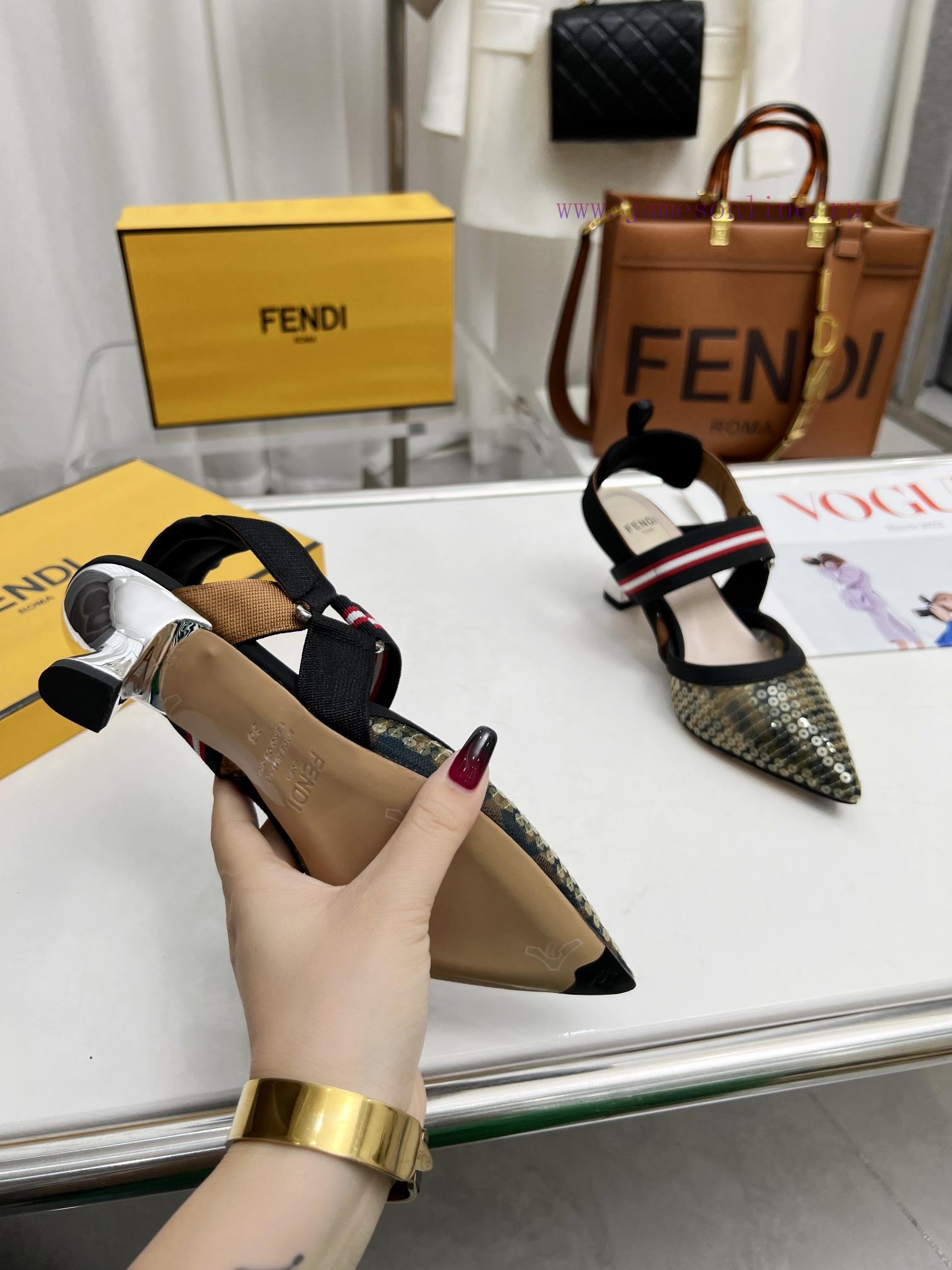 Fendi's New Model Is HereThe Colibr ì Open Heel Shoes Feature A Pointed Design And An Elastic S rq4gq8yo - Image 9