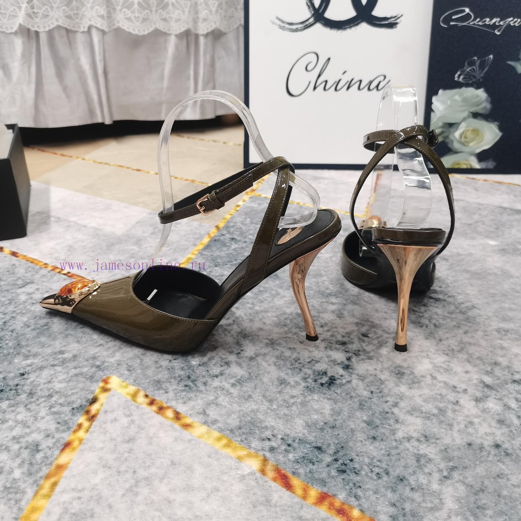 New Release - YSL Top Level2025 New Shoe Headset With Diamond Decorative Wine Glass And Sandals j563c1oz - Image 4