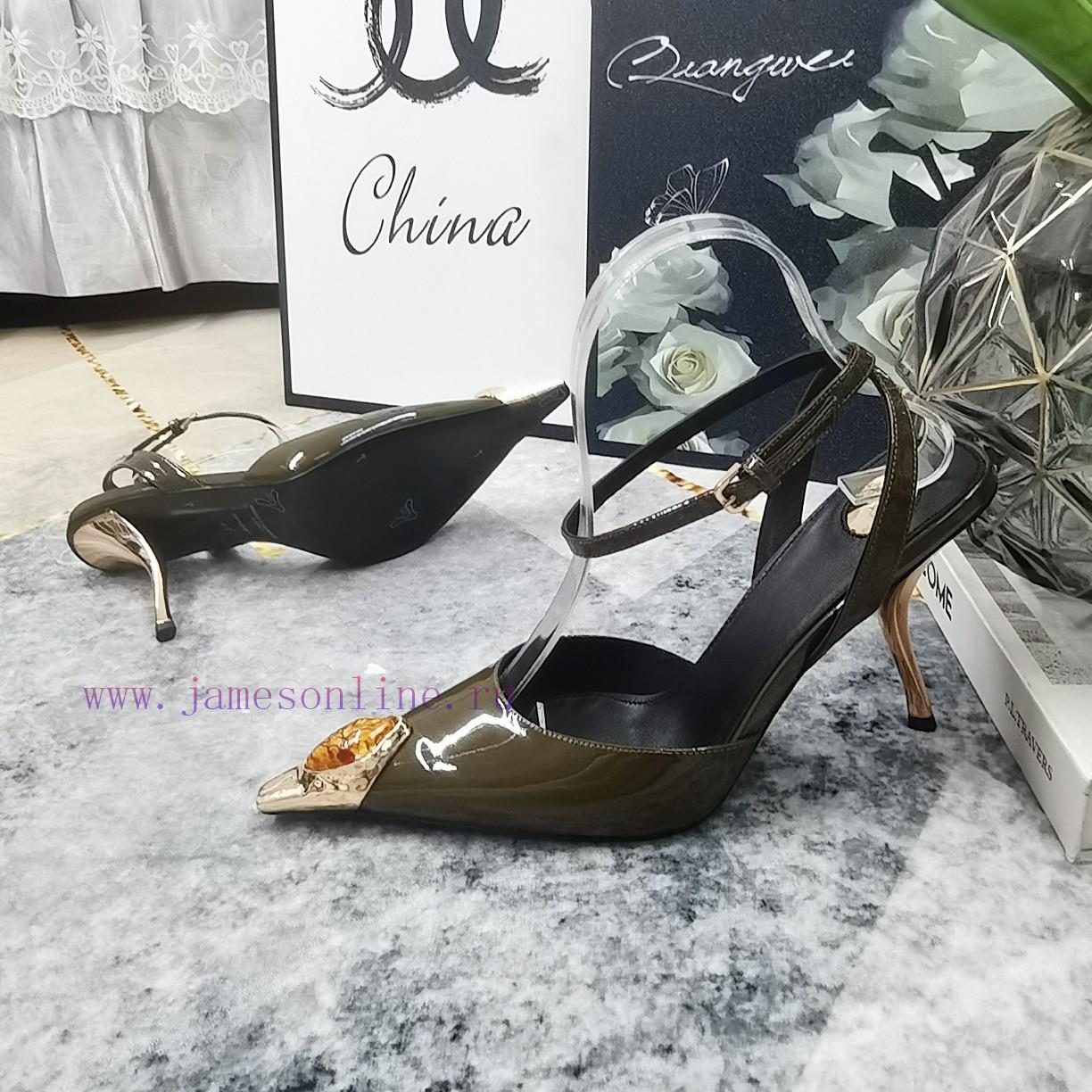 New Release - YSL Top Level2025 New Shoe Headset With Diamond Decorative Wine Glass And Sandals j563c1oz - Image 7