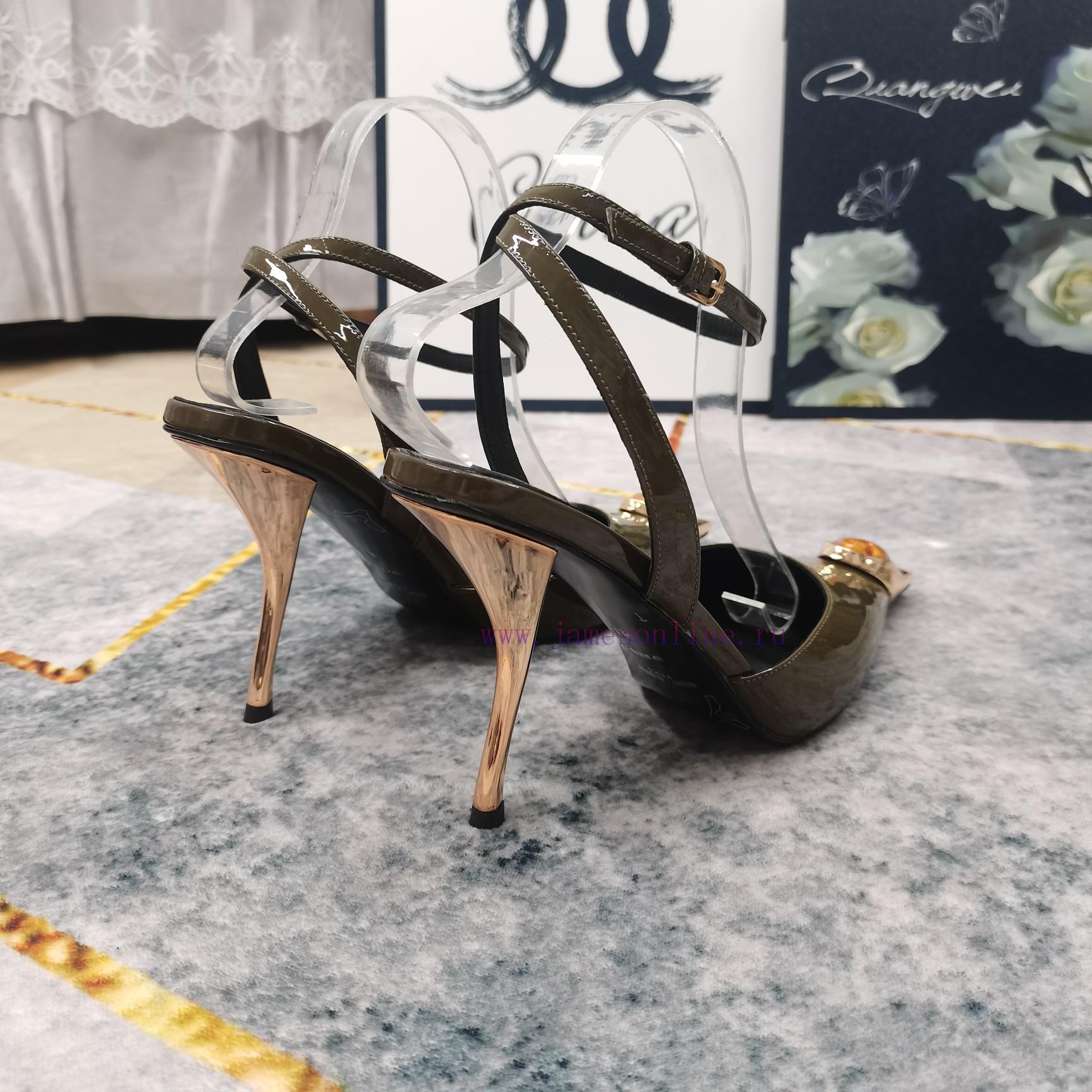 New Release - YSL Top Level2025 New Shoe Headset With Diamond Decorative Wine Glass And Sandals j563c1oz - Image 8
