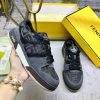 FENDI MatcHermes With The Latest Sneakers Embellished With Gray And Black Jacquard FF Fabric Ma vy6ps36p