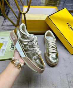 FENDI MatcHermes Comes With The Latest Sports Shoes Made Of Metallic Leather Material In Sizes qhbebue1