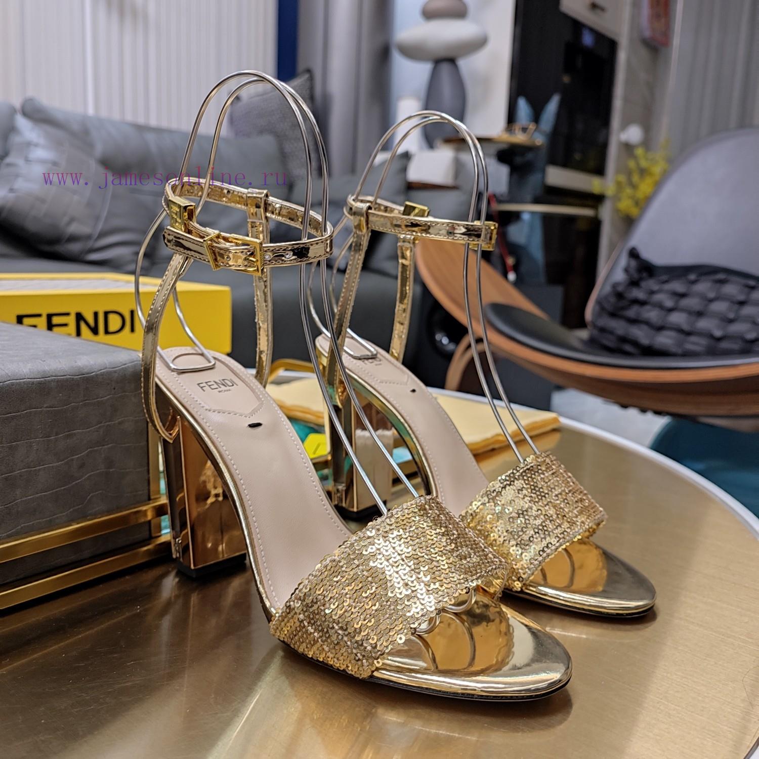 Mechanical Hollow Three-dimensional Electroplated High Heels SeriesFendi Top Edition 2025 Offic 1tsp20x4 - Image 3