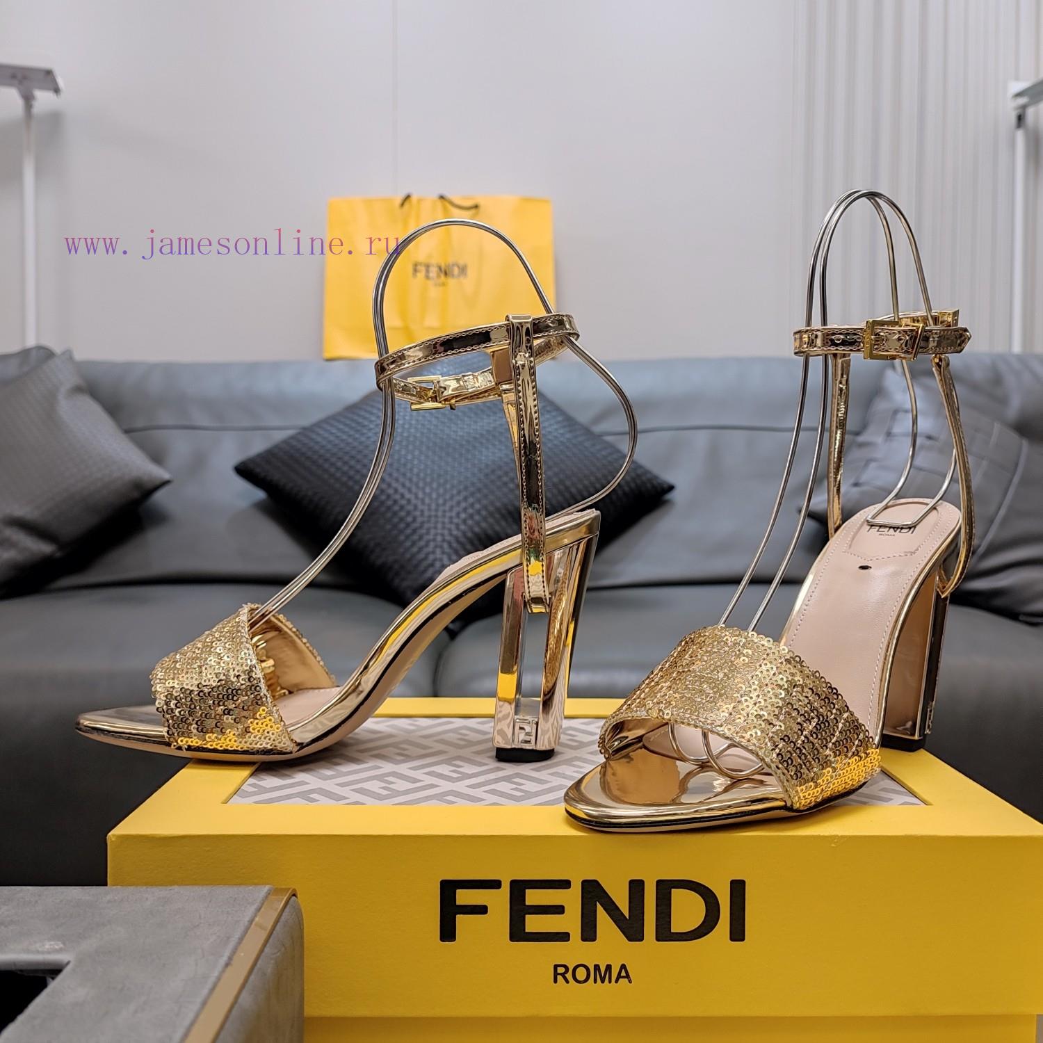 Mechanical Hollow Three-dimensional Electroplated High Heels SeriesFendi Top Edition 2025 Offic 1tsp20x4 - Image 5