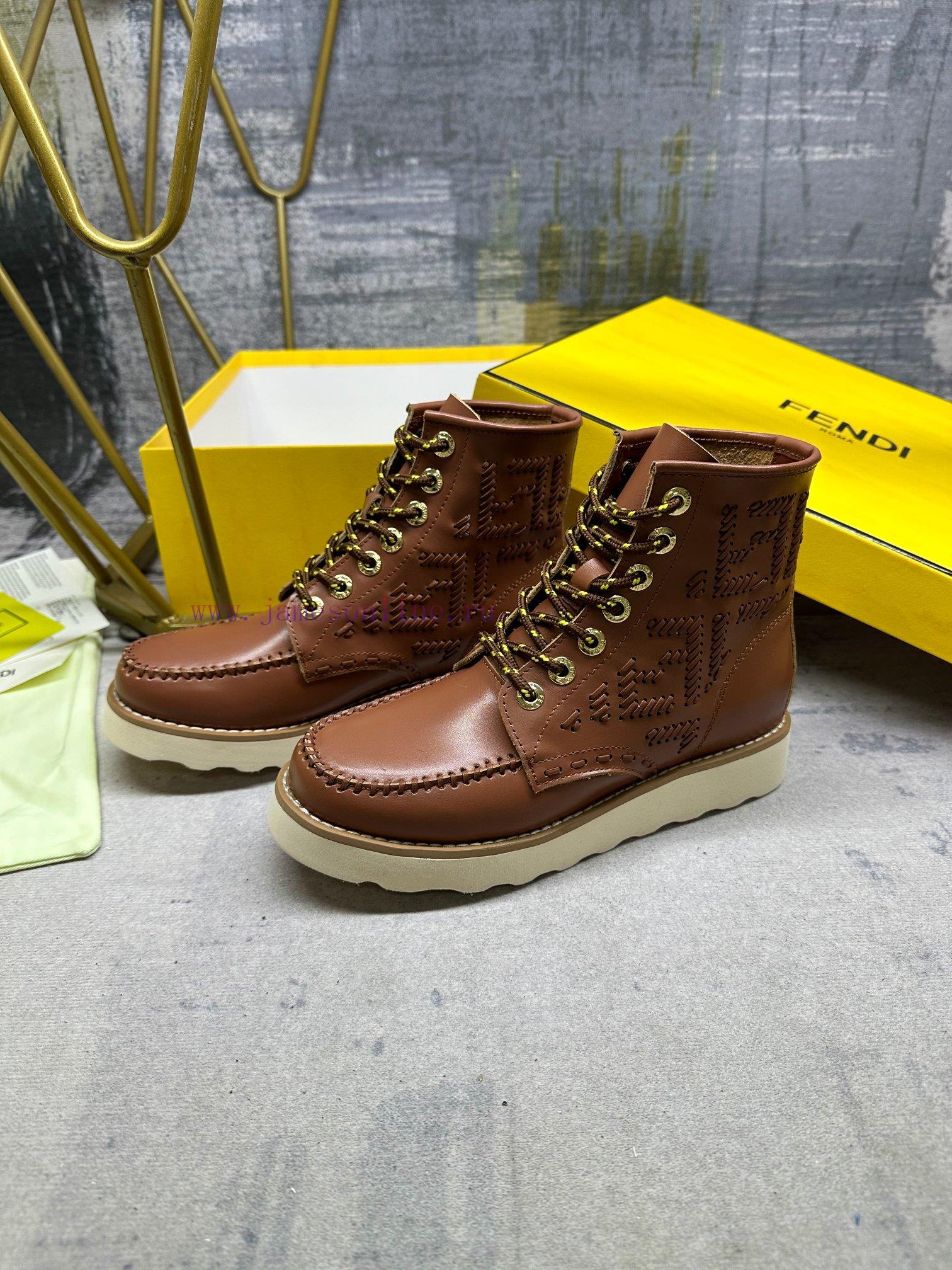 This Lace Up And Ankle Boot Jointly Created By Fendi And Red Wing Features The Iconic Le Fu Sho 5eqwim2u - Image 3