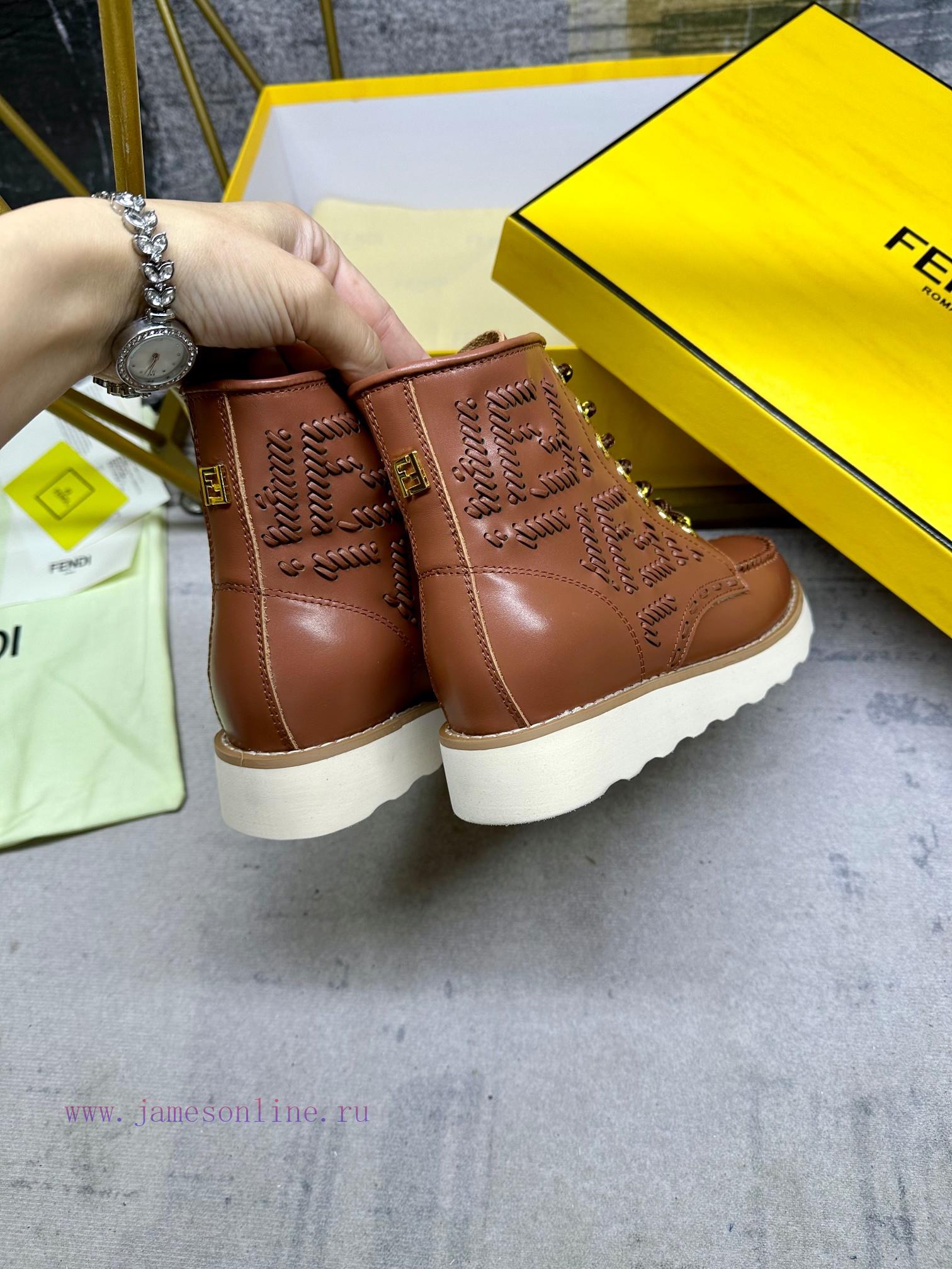 This Lace Up And Ankle Boot Jointly Created By Fendi And Red Wing Features The Iconic Le Fu Sho 5eqwim2u - Image 7