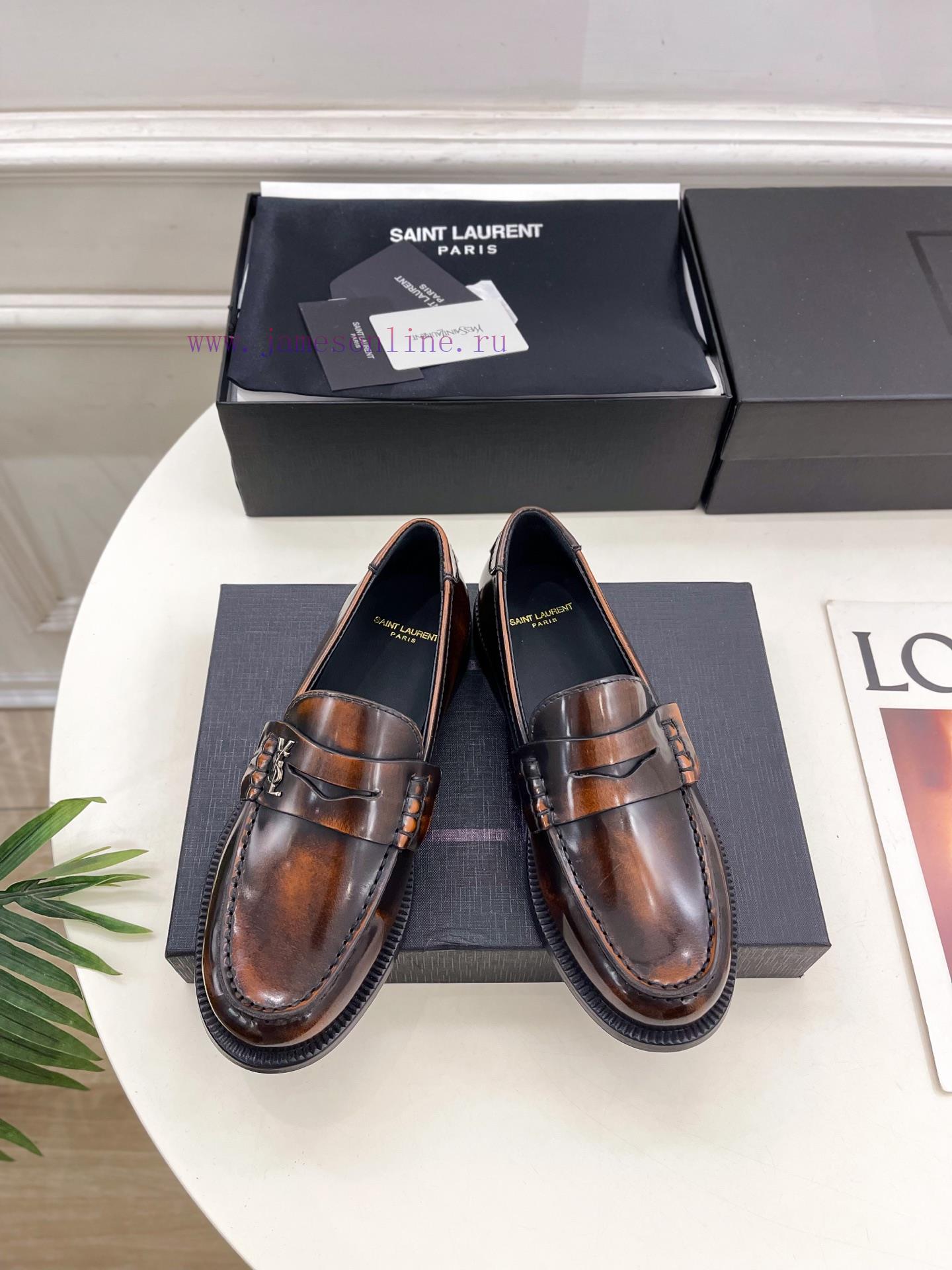 SAIN * LAURENT Early Spring New Product YSL Lefu Shoes Small Leather Shoes Newly ReleasedThe To 8qlombim - Image 2