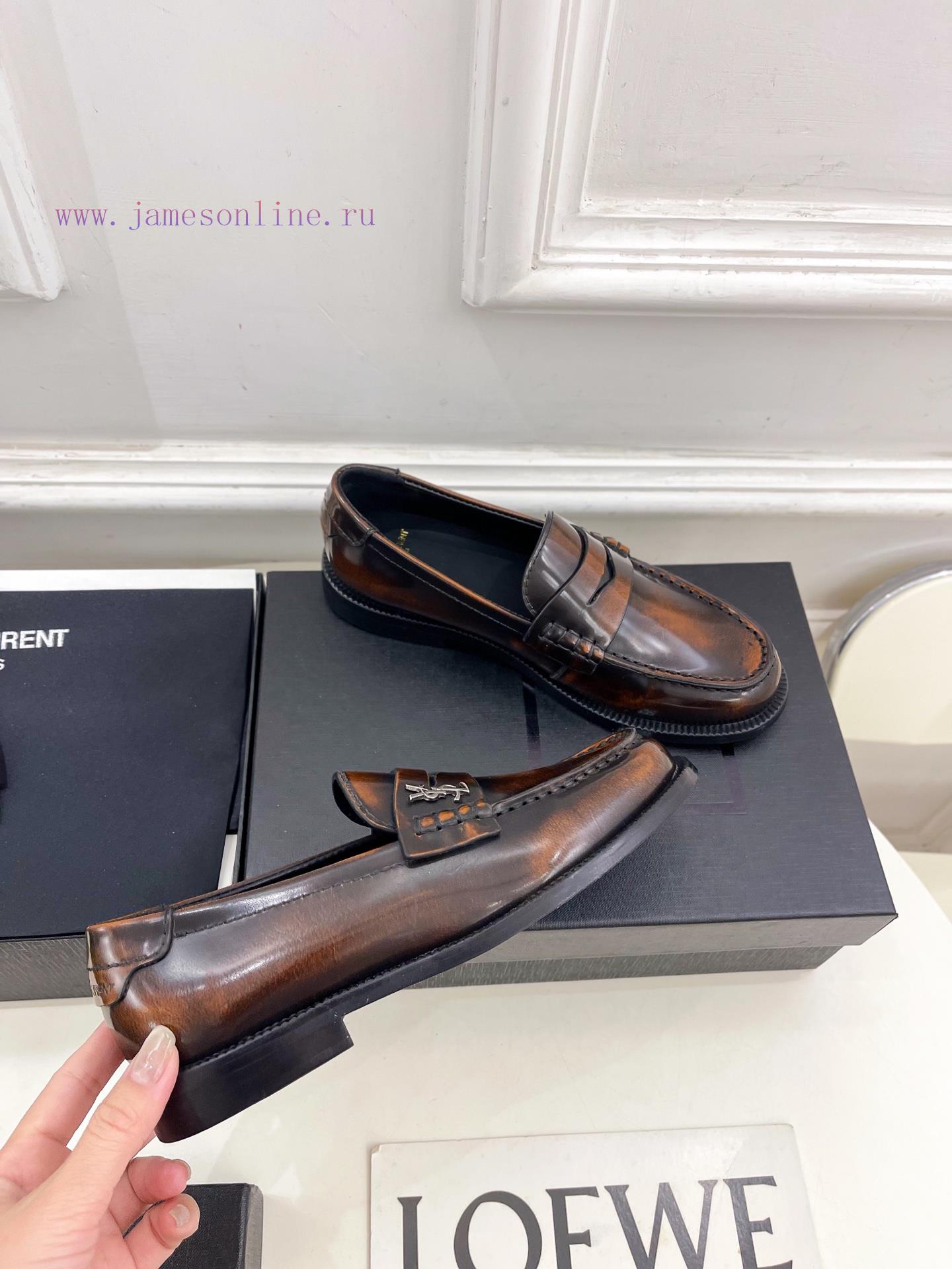 SAIN * LAURENT Early Spring New Product YSL Lefu Shoes Small Leather Shoes Newly ReleasedThe To 8qlombim - Image 3