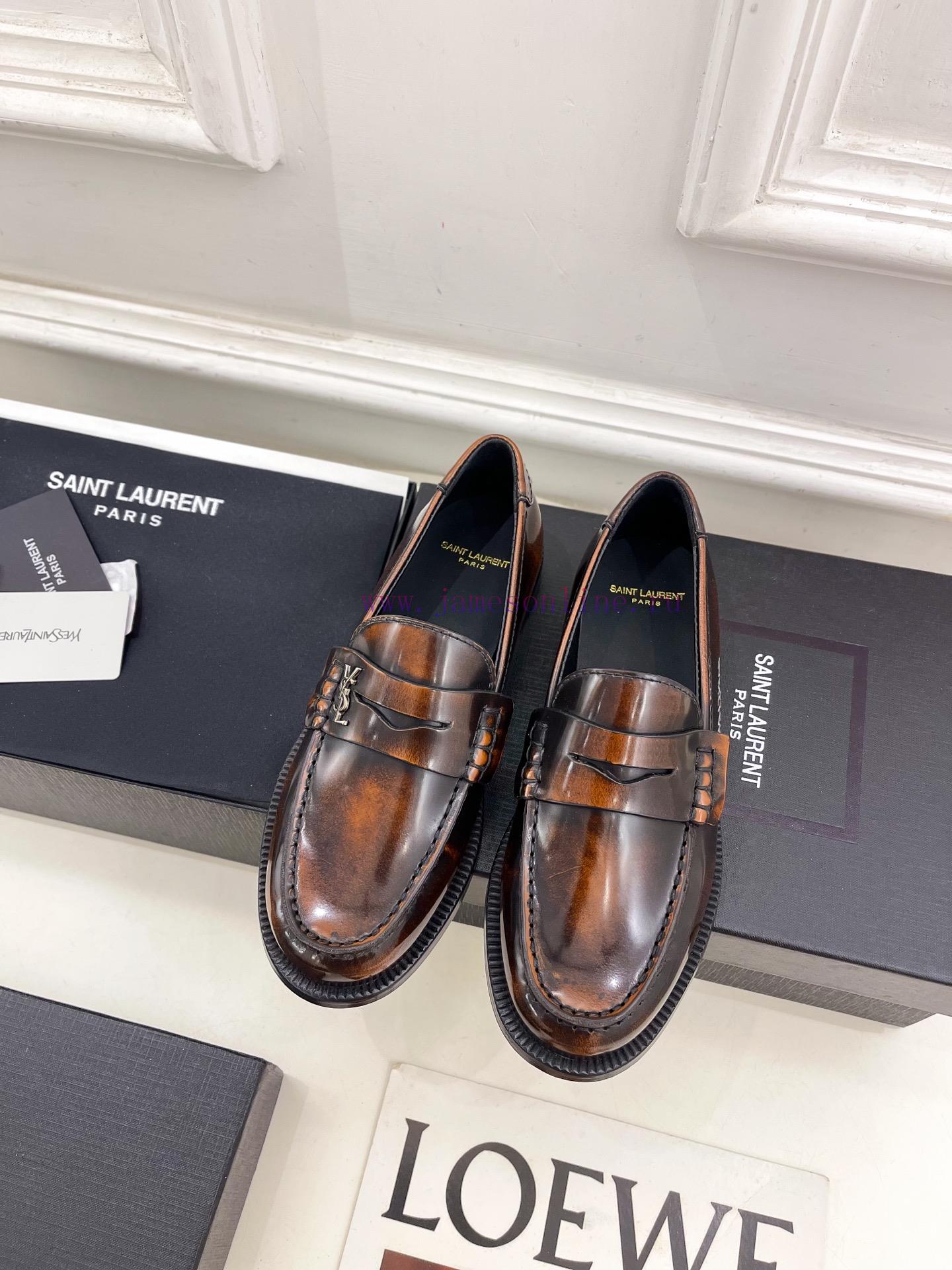 SAIN * LAURENT Early Spring New Product YSL Lefu Shoes Small Leather Shoes Newly ReleasedThe To 8qlombim - Image 6