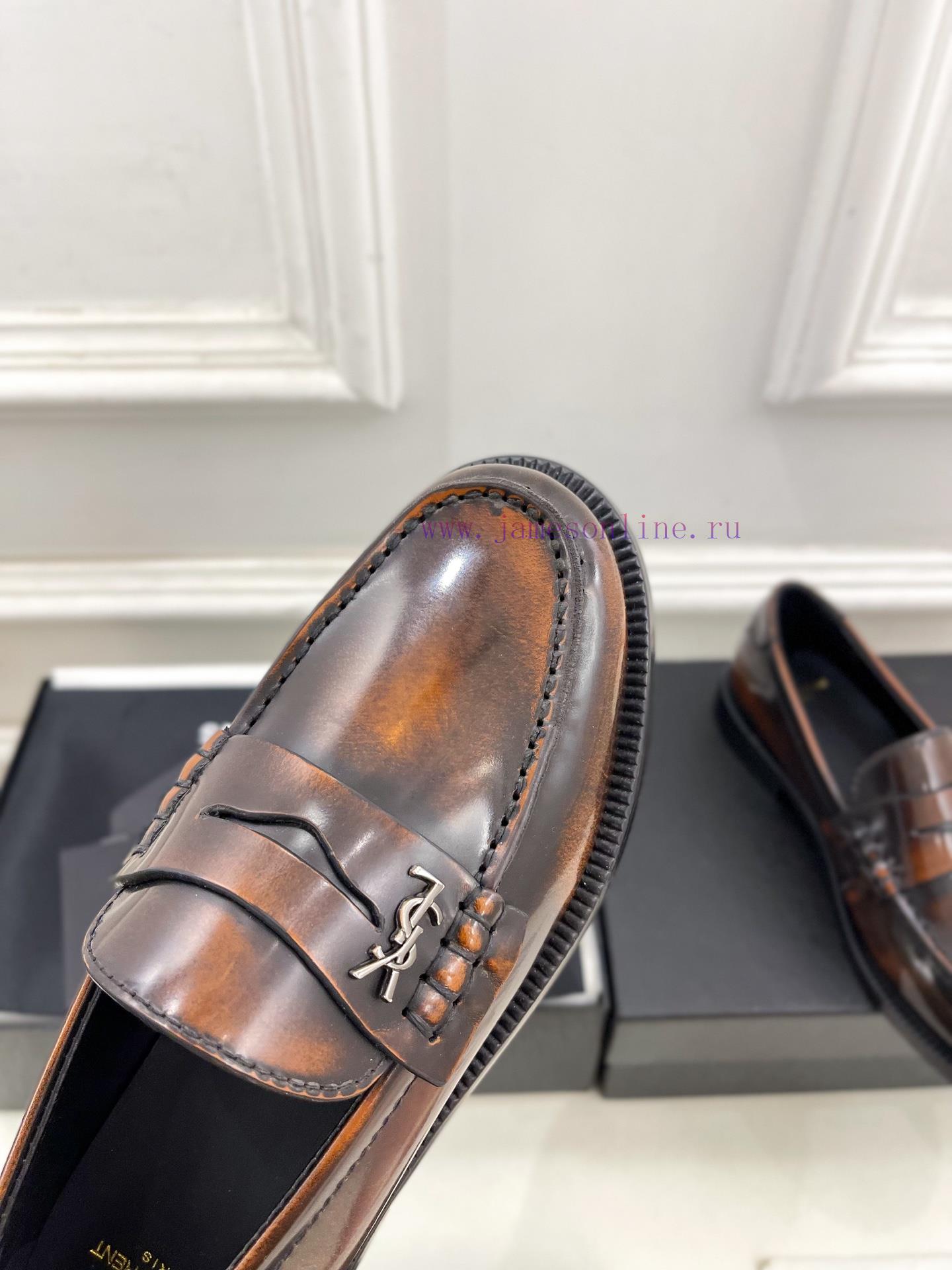 SAIN * LAURENT Early Spring New Product YSL Lefu Shoes Small Leather Shoes Newly ReleasedThe To 8qlombim - Image 7