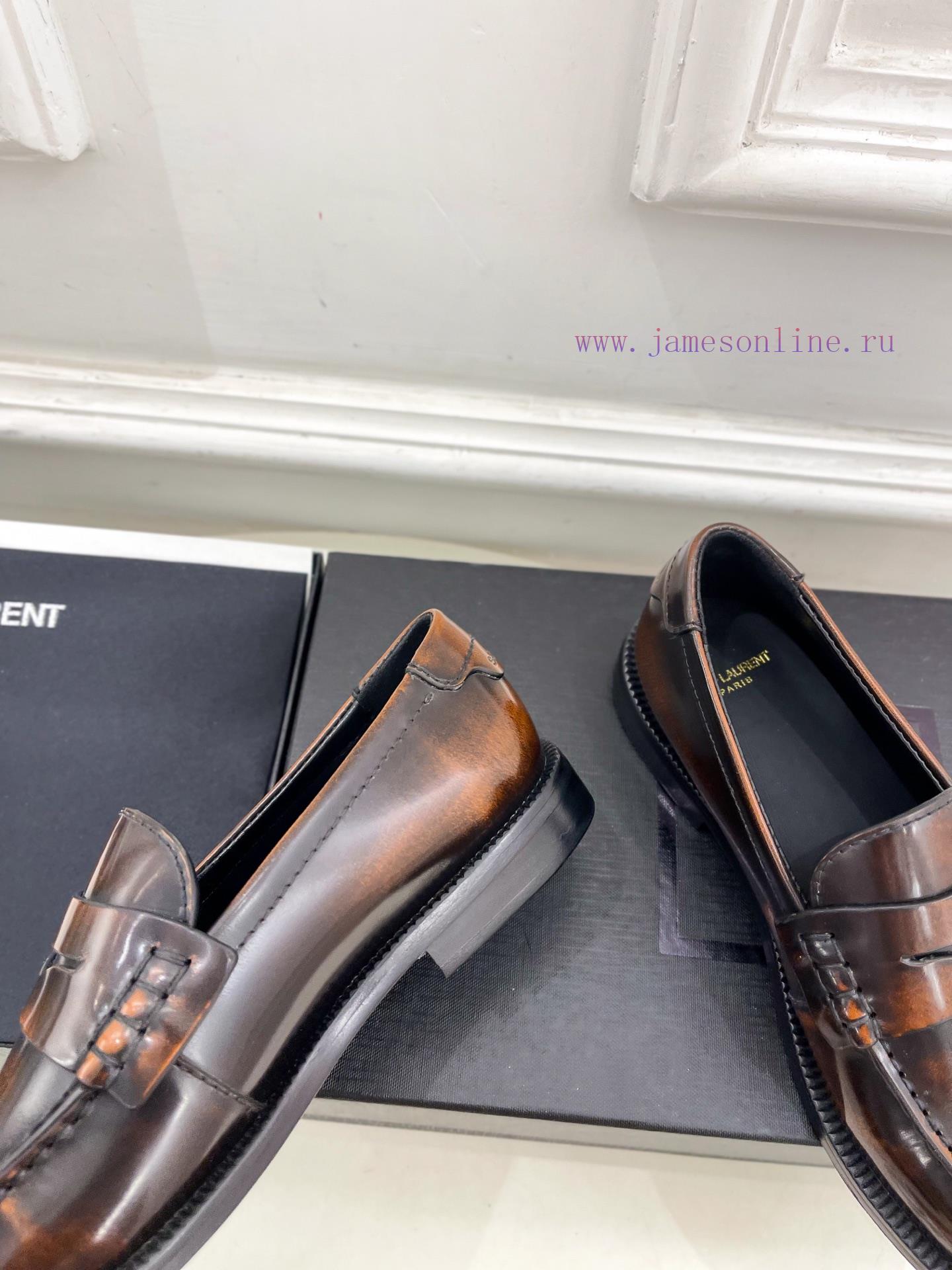 SAIN * LAURENT Early Spring New Product YSL Lefu Shoes Small Leather Shoes Newly ReleasedThe To 8qlombim - Image 8